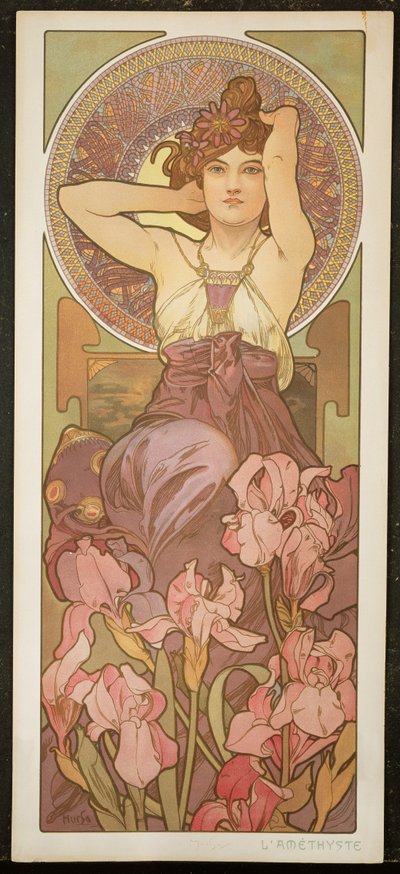 De Edelstenen: Amethist door Alphonse Mucha